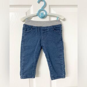 Baby Boys Denim Jeggings 3–6 Months | Soft Stretch Jeans with Elastic Waist